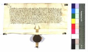 Volkhard von Hohenhart bekennt, daß ihm Schenk Conrad das Gut zu Eichinrein zu Mannlehen verliehen hat.