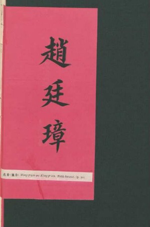 Ming-p'ien ou King-p'ien. Petit format