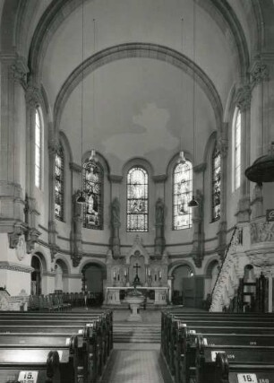 Dresden-Neustadt. Martin-Luther-Kirche (1883/1887; E. Giese, P. Weidner). Inneres zum Chor
