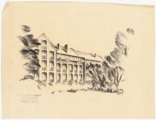 Evangelisches Diakonissenkrankenhaus Bethanien, Berlin-Kreuzberg Umbau. Hauptgebäude: Ansicht