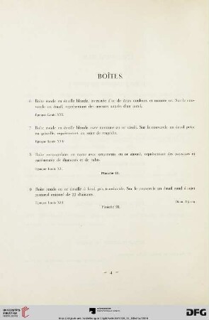 Boîtes (Nr. 6-9)