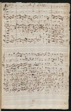 Messen; V (4), orch, bc; d-Moll