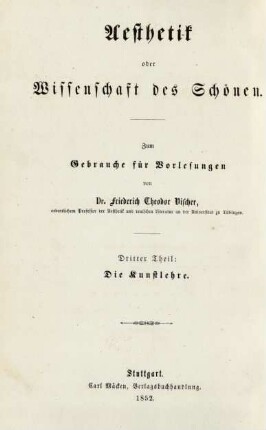 Dritter Theil, Zweiter Abschnitt, Erstes Heft: Die Baukunst