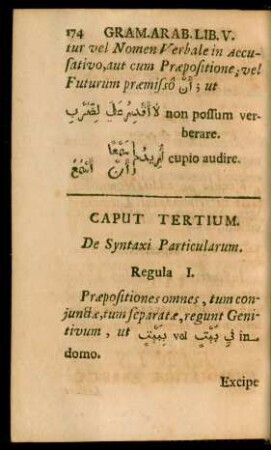 Caput Tertium. De Syntaxi Particularum.