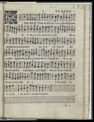 [Claudio Monteverdi: Il quinto libro de madrigali a cinque voci. Tenore]