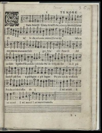 [Claudio Monteverdi: Il quinto libro de madrigali a cinque voci. Tenore]