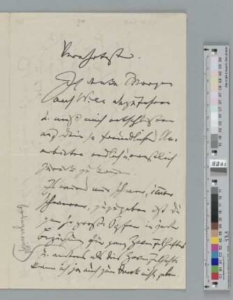 Brief an Joseph Joachim