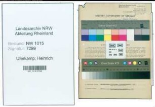 Entnazifizierung Heinrich Uferkamp , geb. 09.06.1905 (Haendler)