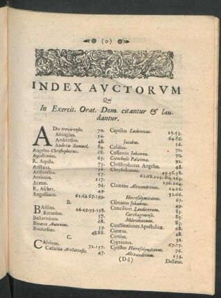 Index Auctorum