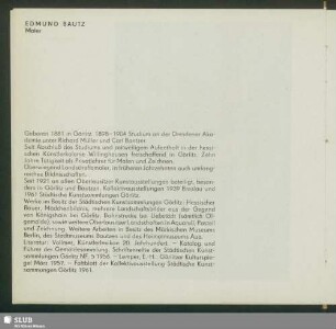 Edmund Bautz, Maler