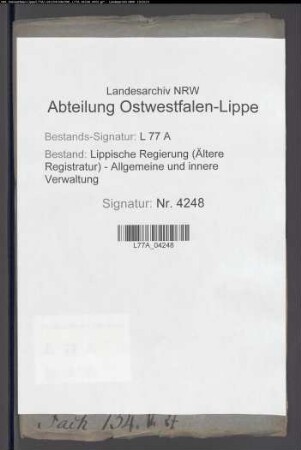 Gemeinheitsteilung der Heide bei Holzhausen (Amt Schötmar)