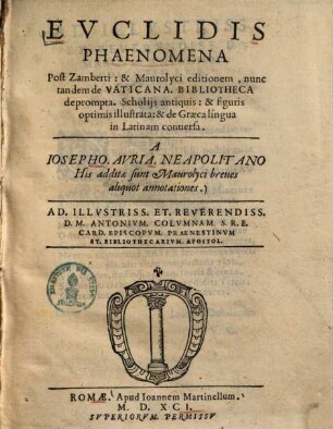 Euclidis Phaenomena