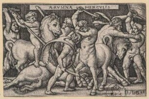 Herkules kämpft mit den Kentauren, aus der Folge: Die Taten des Herkules