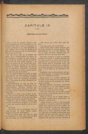 Capítulo IX - Continúa el día feliz