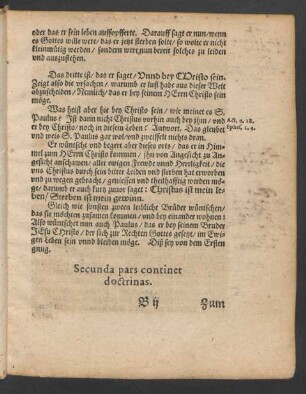 Secunda pars continet doctrinas.