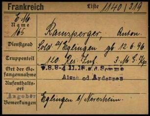 Ramsperger, Anton - Rapp, Bernhard