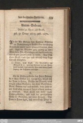 Anton Godeau, Bischof zu Vence und Grasse, geb. zu Dreux 1605, gest. 1672.