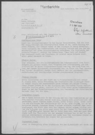 Feuerbach: Inspektionsbericht 1958