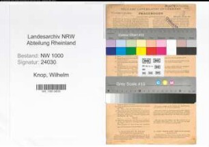 Entnazifizierung Wilhelm Knop, geb. 02.07.1905 (Regierungsrat)