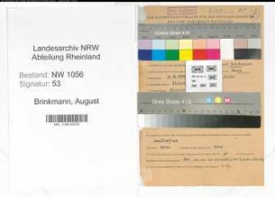 Entnazifizierung August Brinkmann , geb. 30.10.1887 (Arbeiter)