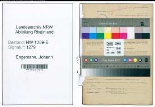 Entnazifizierung Johann Engemann , geb. 02.01.1909 (Strassenwaerter)