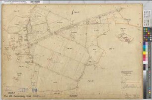 Heek, Flurbereinigung (Umlegung) Ahle, Bl.2 Zuteilungskarte Flur 28