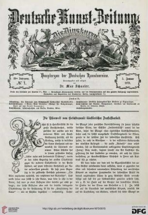 Nr. 1 (5. Januar 1973)
