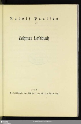 Lohmer Lesebuch