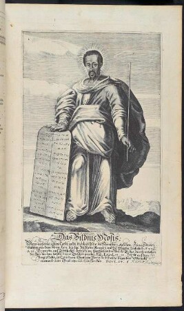 Das Bildnis deß Evangelisten Matthaei. Kupferstich nach Seite 2 (Neues Testament) aus: Biblia, Das ist Die gantze Schrifft, Altes vnd [und] Newes Testaments Teutsch D. Martin Luthers : von etlichen reinen Theologen, dem eigentlichen Wortverstand nach erkläret .... ... Bericht von der Vergleichung der Jüdischen vnd [und] Biblischen Monden, Maß, Gewicht vnd [und] Müntz mit den Vnserigen [Unserigen] : ... Beschreibung der Stadt Jerusalem ... Landtafeln ... Bericht von der Augspurgischen Confession sambt den Artickeln der Confession selbsten, wie sie in dem rechten Original, som im Jahr 1530. Kaiser Carl dem Fünfften überantwort worden ... . Nürnberg : Endter, 1652 [erschienen] 1653 Dresden: SLUB Mscr.Dresd.g.30.m