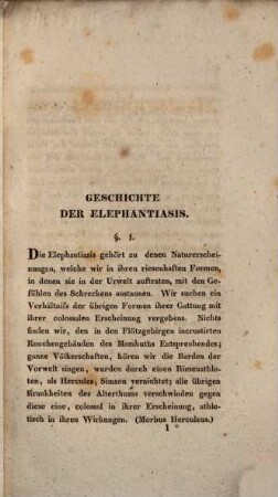 Über die Elephantiasis : Inaug.-Abh.