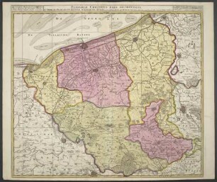 Flandriae Comitatus Pars Occidentalis : In Terram Francam Et Ejusdem Subjacentia Officia ; cum Privil. Ord. General. Belgii Foederati