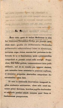 Diss. inaug. de diversis pneumaphthiseos speciebus