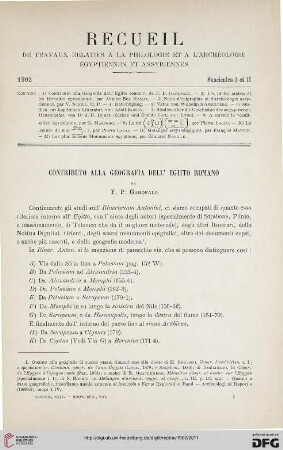 24: Contributo alla geografia dell'Egitto romano