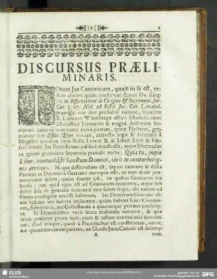 Discursus Praeliminaris