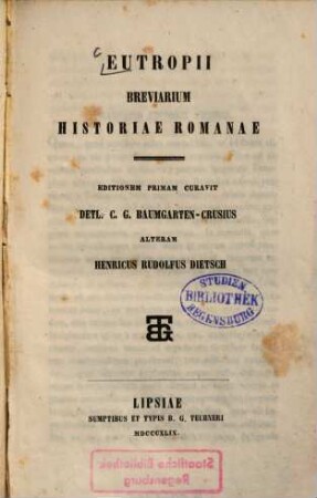 Eutropii breviarium historiae Romanae