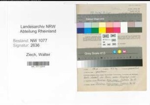 Entnazifizierung Walter Ziech , geb. 09.06.1898 (Polizist)