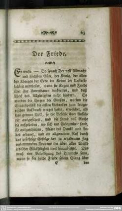 Der Friede