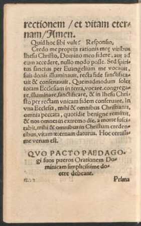 Quo Pacto Paedagogi suos pueros Orationem Dominicam simplicissime docere debeant.