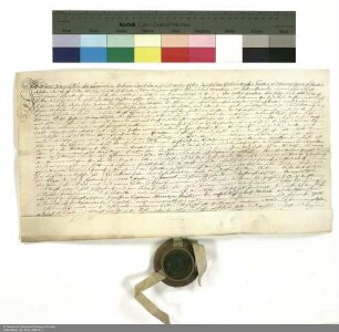 Revers Johann Georg Wilhelms von Praunheim bezüglich der Belehnung mit Gütern bei Praunheim und Eschersheim durch Konstantin [von Buttlar], Abt von Fulda