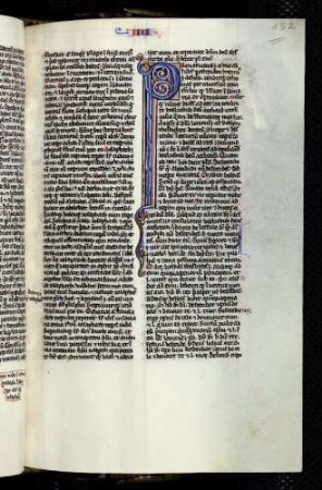 Zierinitiale (Regum II,1): P(raevaricatus est autem moab)