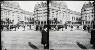 Paris. Cour de Rome nach Nordosten mit Blick auf den Gare Saint-Lazare