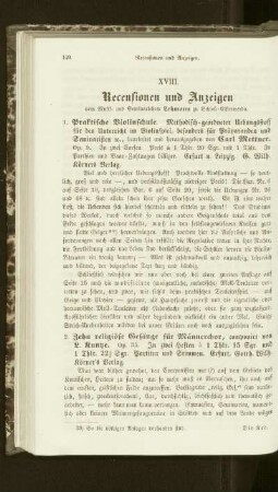 Recensionen und Anzeigen