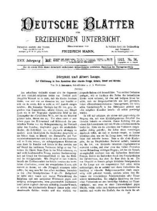 Dörpfeld und Albert Lange : zur Einführung in ihre Ansichten über soziale Frage, Schule, Staat und Kirche ; (Schluss)