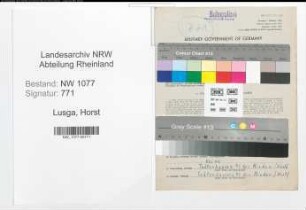 Entnazifizierung Horst Lusga , geb. 29.09.1921 (Bahnpolizist)