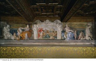 Fries mit Szenen aus dem Pontifikat von Pius IV. und Personifikationen