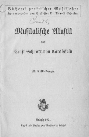 Musikalische Akustik