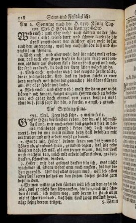 528-536, Auf Septuagesima; Auf Sexagesima; ...