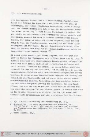 VI. Die Wirkungsgeschichte