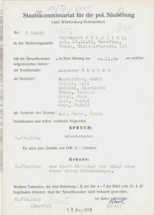 Jüngling, Hildegard