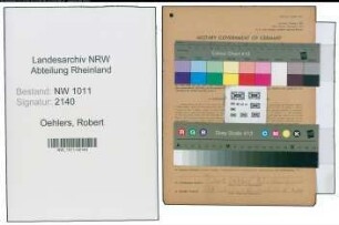 Entnazifizierung Robert Oehlers , geb. 07.04.1908 ()